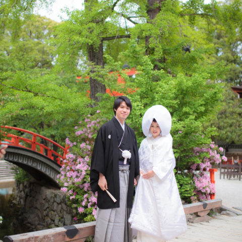 下鴨神社での結婚式の様子